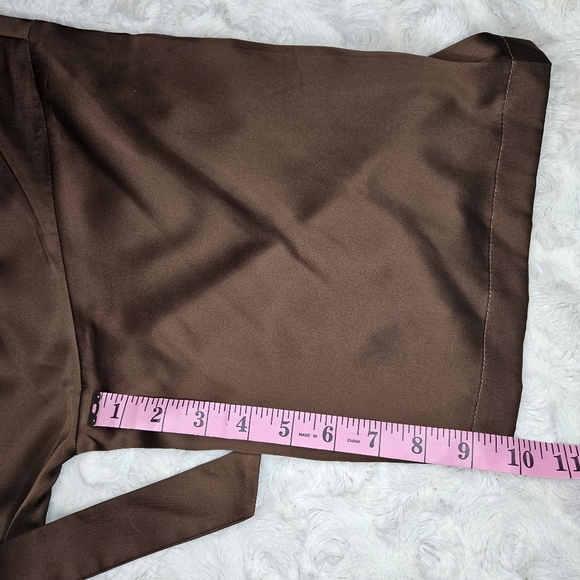 Silky Brown Robe - Picture 7 of 10